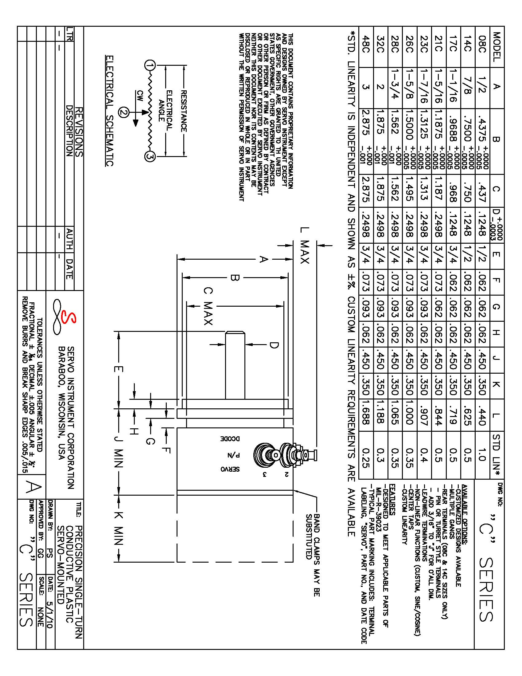 C Series Precision Potentiometer